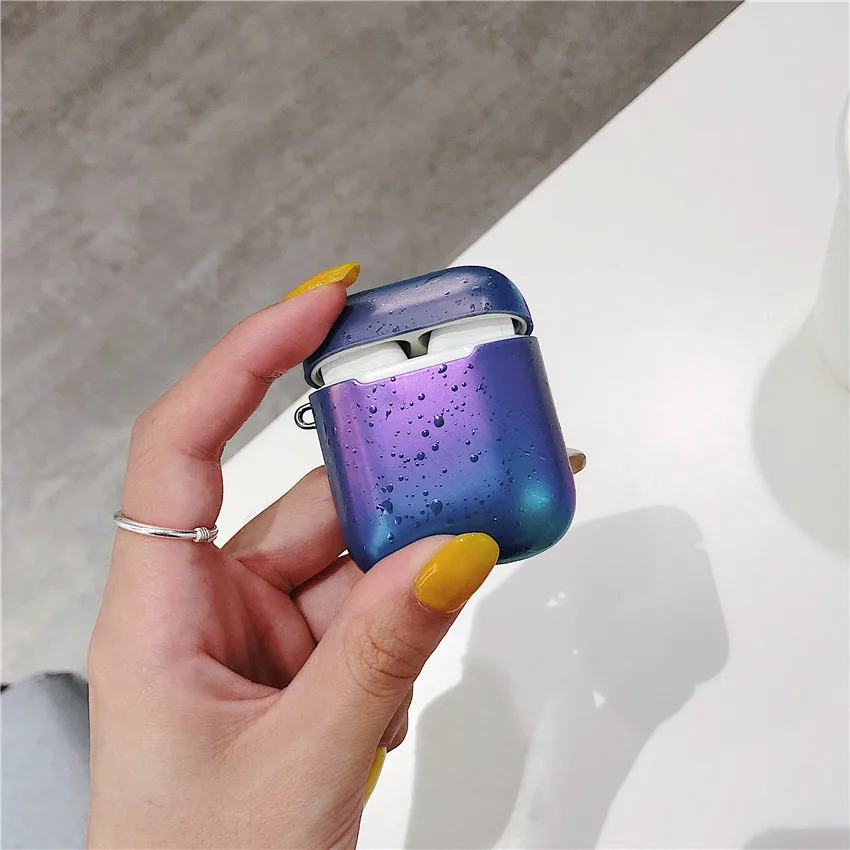Bluetooth наушники ПК чехол для Airpods 1 2 многоцветные защитные чехлы аксессуары для кожи