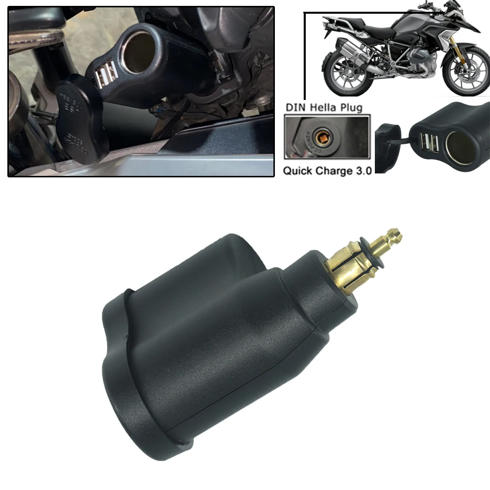 Adaptateur De Chargeur Double USB Pour Moto, Prise DIN 4,2 A, Pour BMW F800 F650 F700 R1200 Pour GS R1200RT