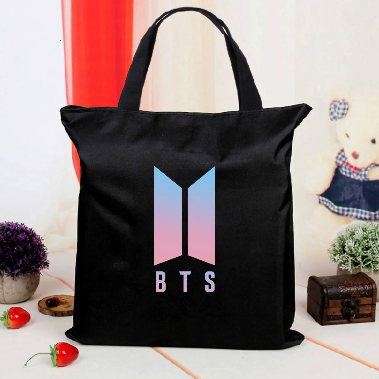 Bangtan мальчики простые женские эко многоразовая посылка элегантные холщовые сумки литературные сумки на плечо повседневные хозяйственные сумки для девочек - Цвет: Цвет: желтый