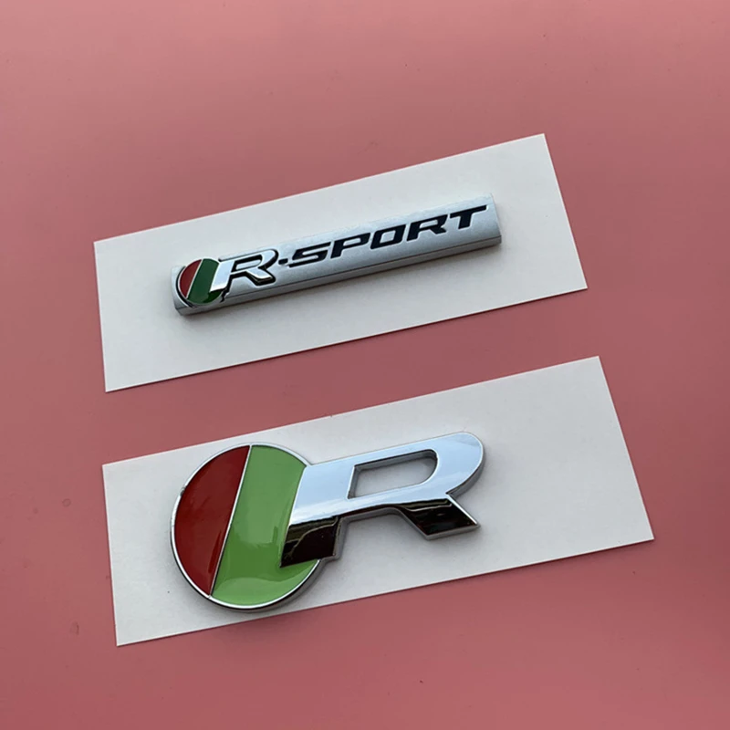 ジュゲガーxef Pace用のスポーツエンブレム スポーツ 車のトランク用の緑 赤のステッカー Emblems Aliexpress