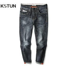 KSTUN Брендовые мужские джинсы черные синие эластичные Новые Модные осенние мужские вымытые классические брюки pantalon mezclilla caballero