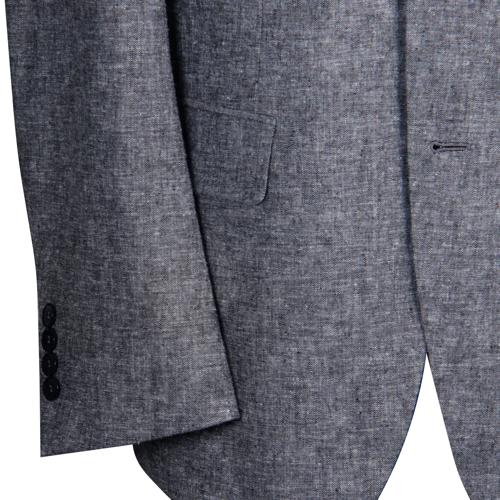 Luxury Unstructured Unlined Linen Cotton Blazer With Natural Shoulder Light Weight Casual Jacket Custom Made Jacket Tailor Made