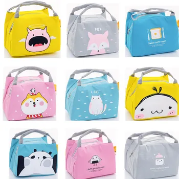 

eTya Cartoon Cute Lunch Bag For Women Men Girl Kids Children Thermal Insulated Lunch Box Tote Food Picnic Bag Pouch Cases