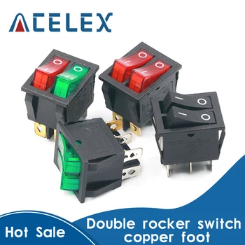 

1PCS KCD8 6PIN 16A 250V 20A 125V Double Light Switch Rocker Switch Waterproof ON-OFF KCD6 Boat Power Switch