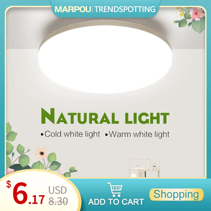 LED ceiling lights for room 18W 24W 36W 48W Cold Warm White Natural light LED fixtures ceiling lamps for living room lighting