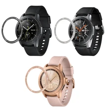 20 мм 22 мм металлический внешний край для samsung Galaxy Watch 46 мм 42 мм S3 frontier АЛМАЗНОЕ КОЛЬЦО клейкая крышка аксессуары для умных часов