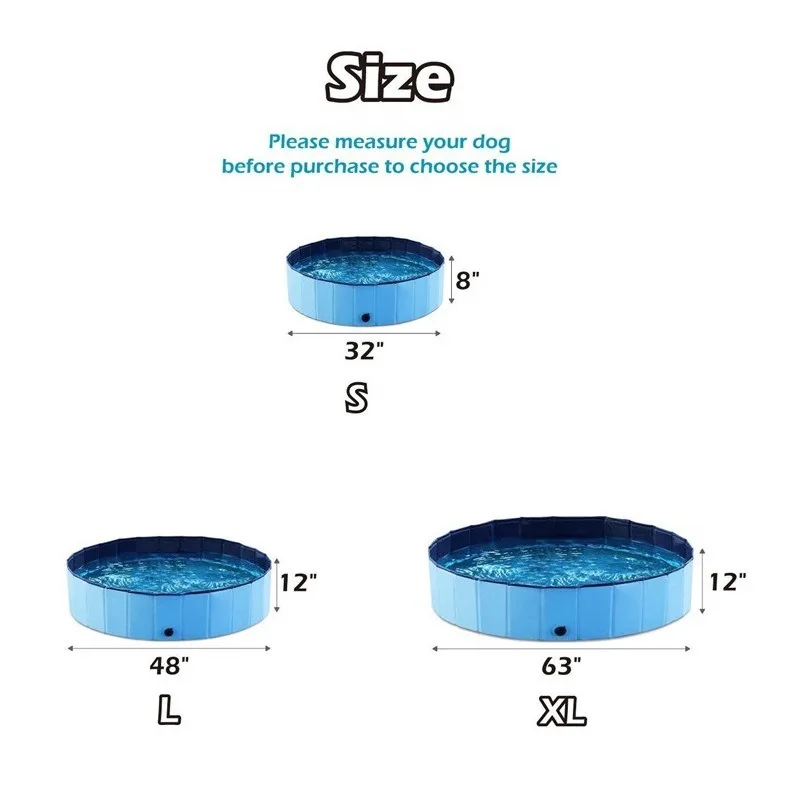 Открытый плавательный бассейн для собак и кошек складной домашних животных