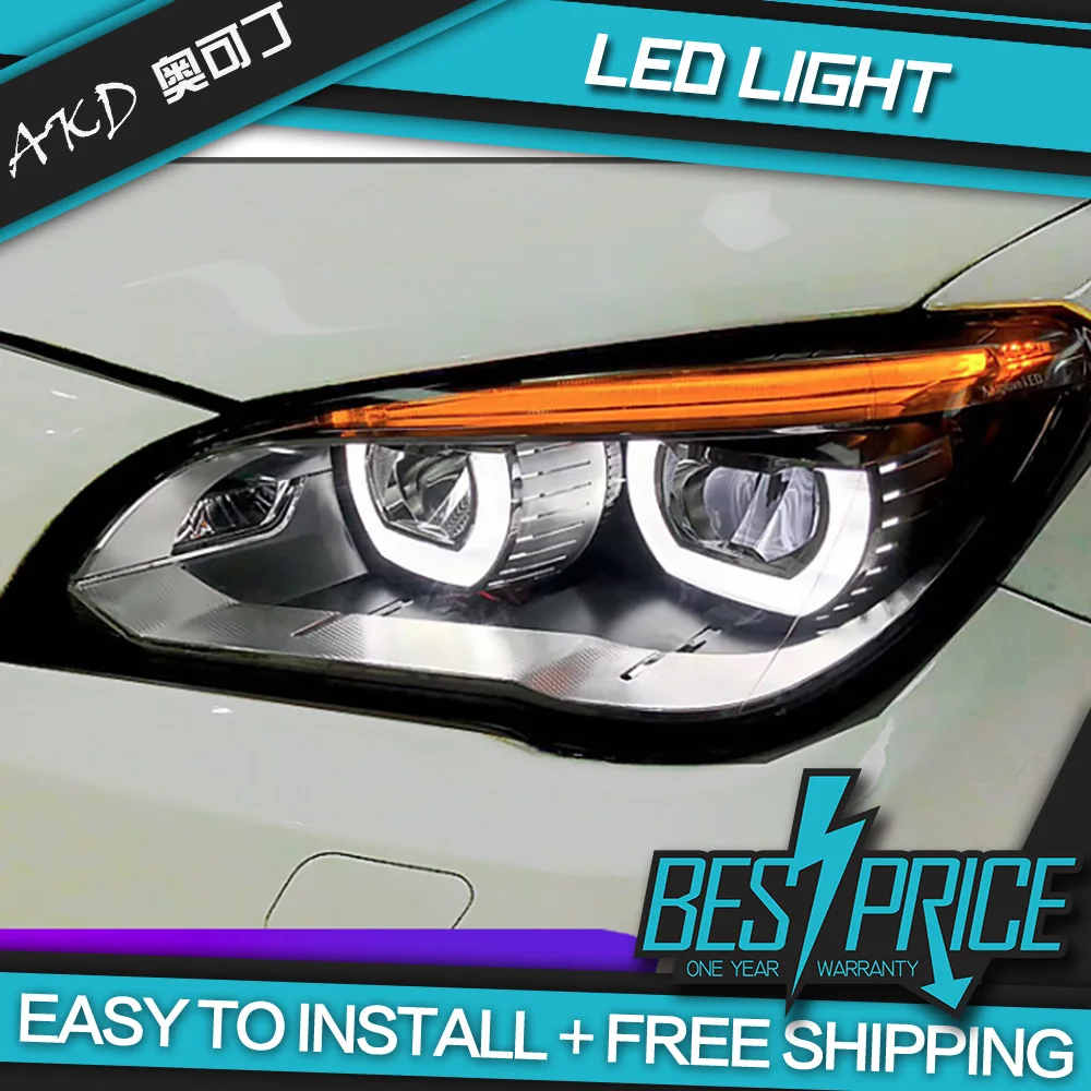 

Car Styling for BMW F01 F02 Headlights 2009-2014 740i 730i 735i LED Headlight DRL Projector Lens Original LED Auto Accessories