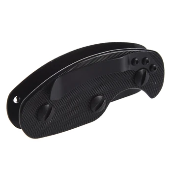 

NEW-Aluminum Key Holder Clip Dossier Case Flexible Tool Pocket Keychain Organizer, Black