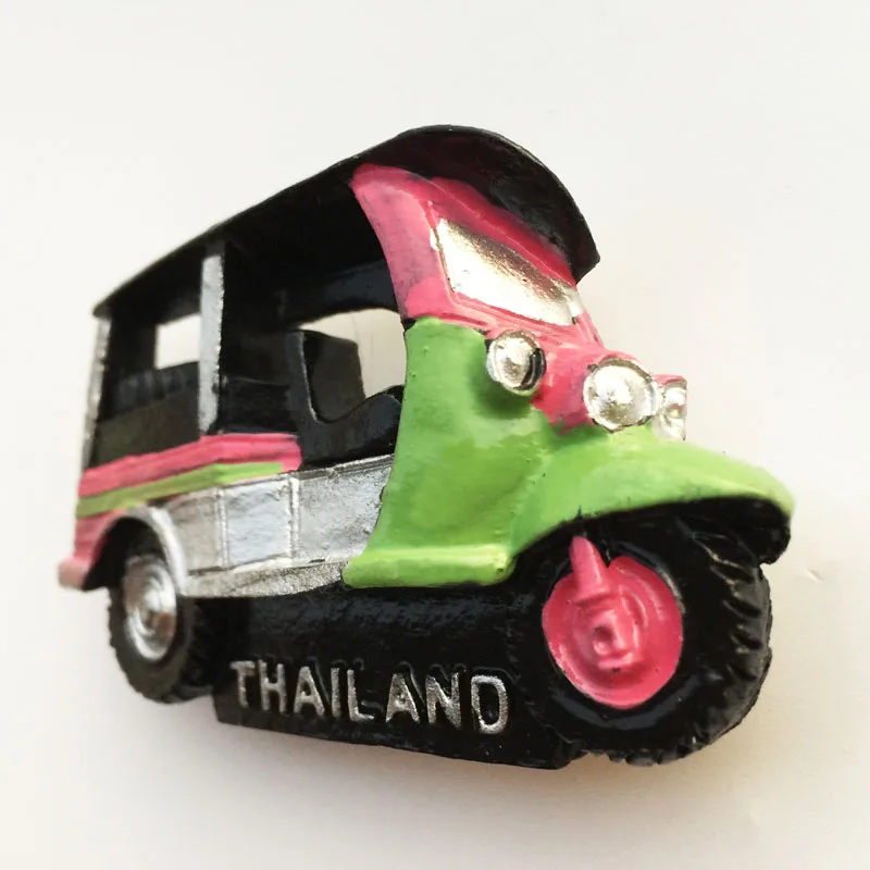 Thailand net red vehicle sudden car creative travel souvenirs painted magnetic refrigerator stickers