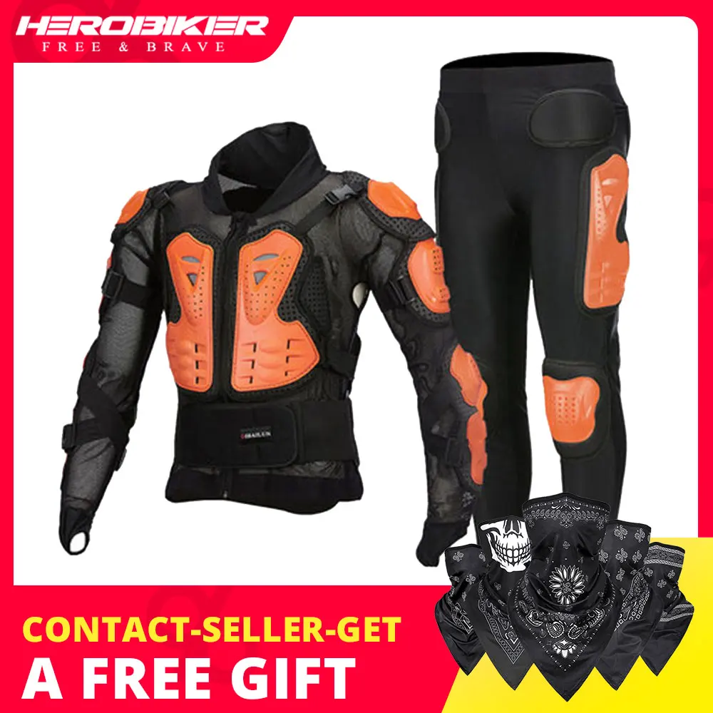 Куртка мотоциклетная HEROBIKER для мотокросса защитное бронированное оборудование