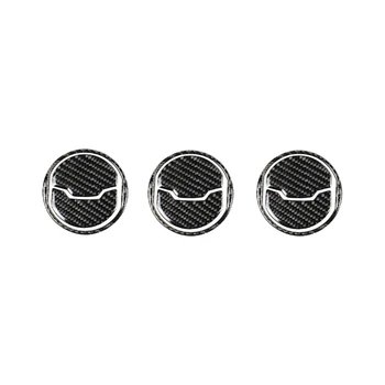 

9X Carbon Fiber Interior Air Vent Outlet Frame Trim for Ford Mustang 2015-19