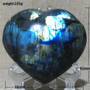 

Natural labradorite Quartz Crystal Specimen Home Furnishing Decoration Stone Reiki Healing Heart