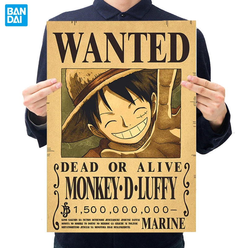 Фигурка Аниме One Piece винтажные плакаты наклейки на стену для детской комнаты