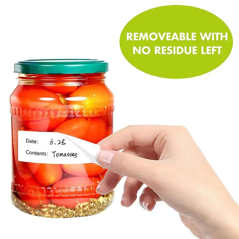500pcs Kitchen Stickers Refrigerator Freezer Food Storage Date Content Labels for Container Bag Jar Packing