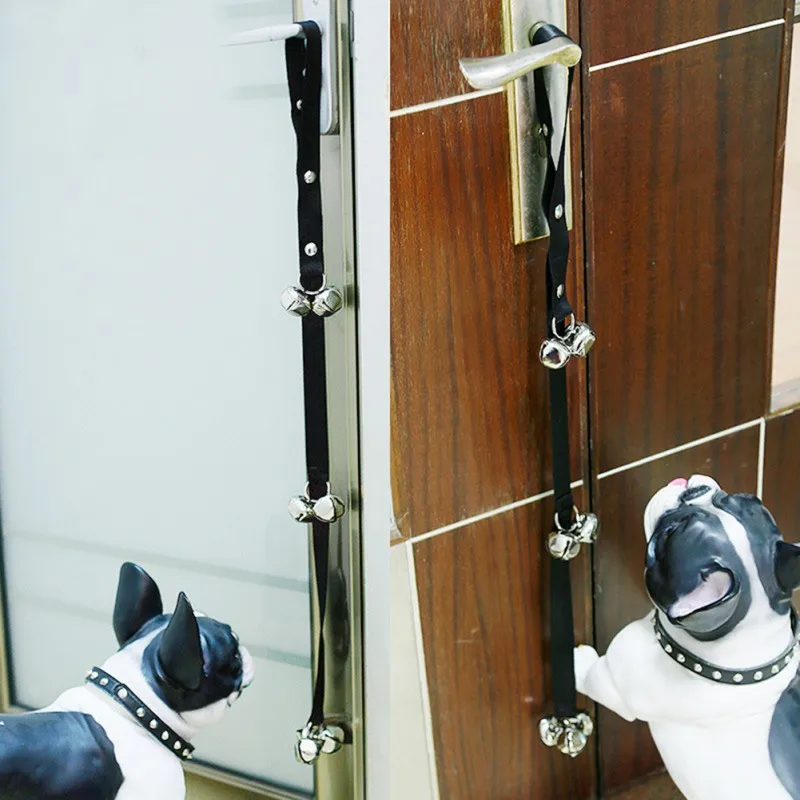 Регулируемый для собаки дверной Звонок для дрессировки веревка для домашнего обучения и общения сигнальный дверной колокольчик для собак и инструменты для кошек см