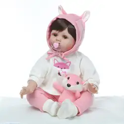 55 см Силиконовая Возрожденный ребёнок куклы игрушки как настоящие 22 дюймов винил Bebes кукла трансфер до младенец получивший новую жизнь