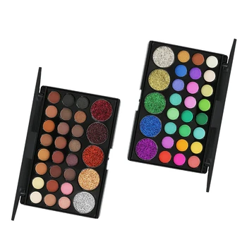 

Female Eye Makeup Nudes Palette 29 Color Matte Glitter Powder EyeShadow Pallete 24 Colors Pearlescent + 5 Colors Pink EyeShadow