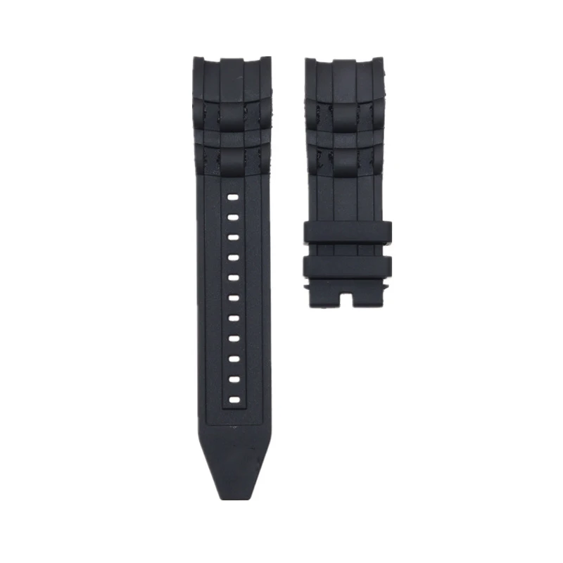 Cinturini Per Orologi In Gomma Cinturino In Gomma Silicone Nero - Foto 6