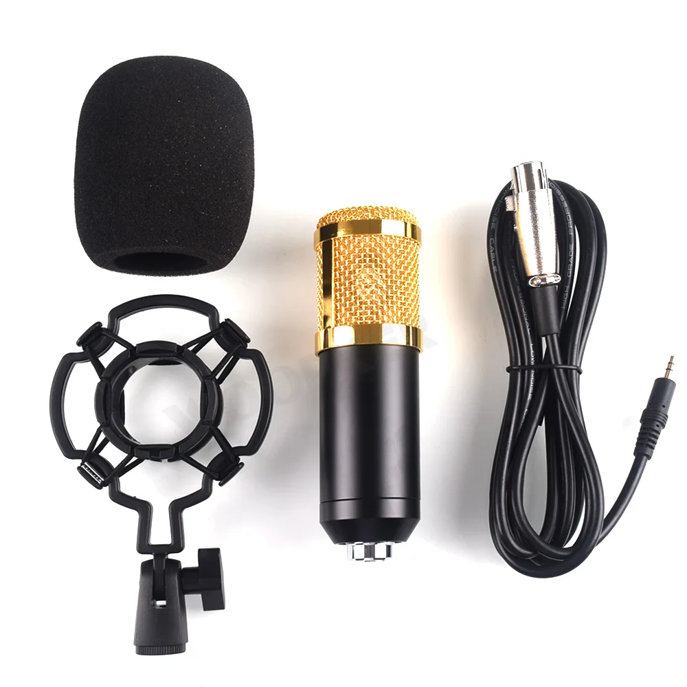 Professional Condenser Microphone BM 800 Set for PC Computer with Tripod and Shock Mount Microfone BM800 Kit Studio Mic 