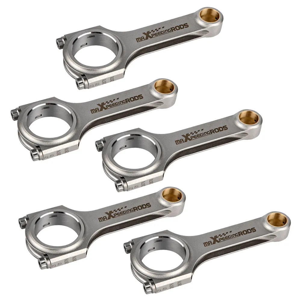 Шатун шатуна MAXPEEDINGRODS шатуны с болтами ARP для Volvo S60 R 2 5 л сбалансированный