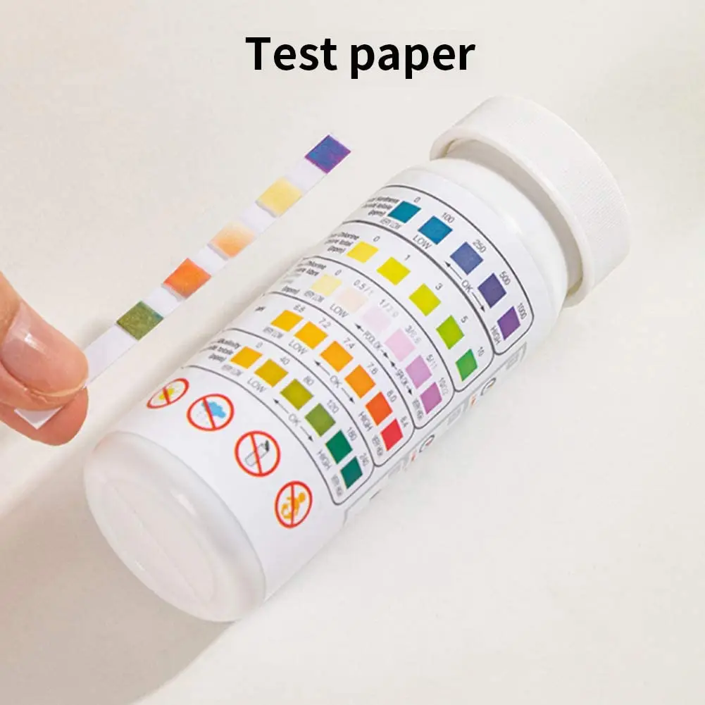 5 in 1 Chlorine PH Test Strips 1