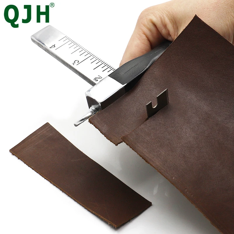 Professional Sharp Leather Strap String Belt Cutter Adjustable DIY Hand Cutting Tool with 2 Blades Craft Leather Tools leather tools leather craft tool kit leather craft tools leather craft tool
