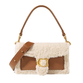 

Winter Fashion Lamb Wool Christmas Vintage Underarm Luxury Ladies Famous Brand Sling Shoulder Handbag for Women