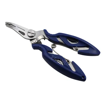 

50pcs Portable Fishing Pliers Split Ring Scissors Wire Line Cutter Hook Removers #B