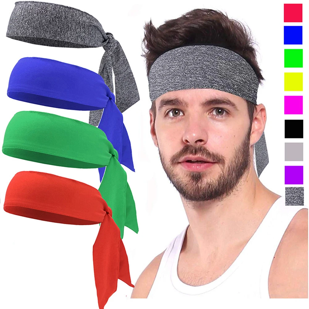 

Outdoor sweat-absorbing Yoga Gym Stretch Head Band Running Cycling Sweatband elastic headbands for both men and women