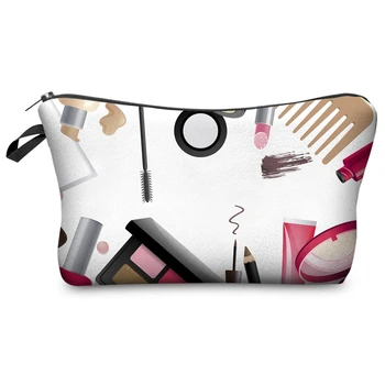 

Cute Printed Cosmetic Brush Organizer Bag Fashion Women Cosmetic Bag Makeup Bags for Women Travel Storage Bag Mini Kid Gift Bag