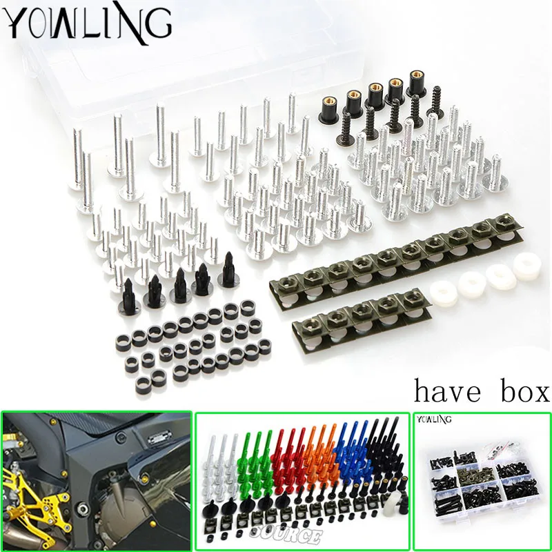 Motorcycle Scooters Fairing Body Work Bolts Nuts Spire Speed Fastener Clips Screw for yamaha FJR1300 YZF600R YZF-R6S YZF-R3 mt10
