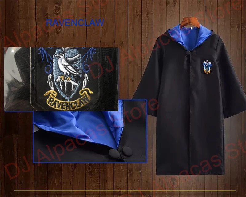Ravenclaw Хатч патч Слизерин халат шарф Косплей Костюм Гриффиндор ожерелье Поттер костюм на Хэллоуин Гермиона школьная форма