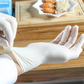

100 PCS Disposable Kitchen hand latex gloves Dishwashing Gloves Rubber Garden Gloves Universal For Left and Right Hand d3