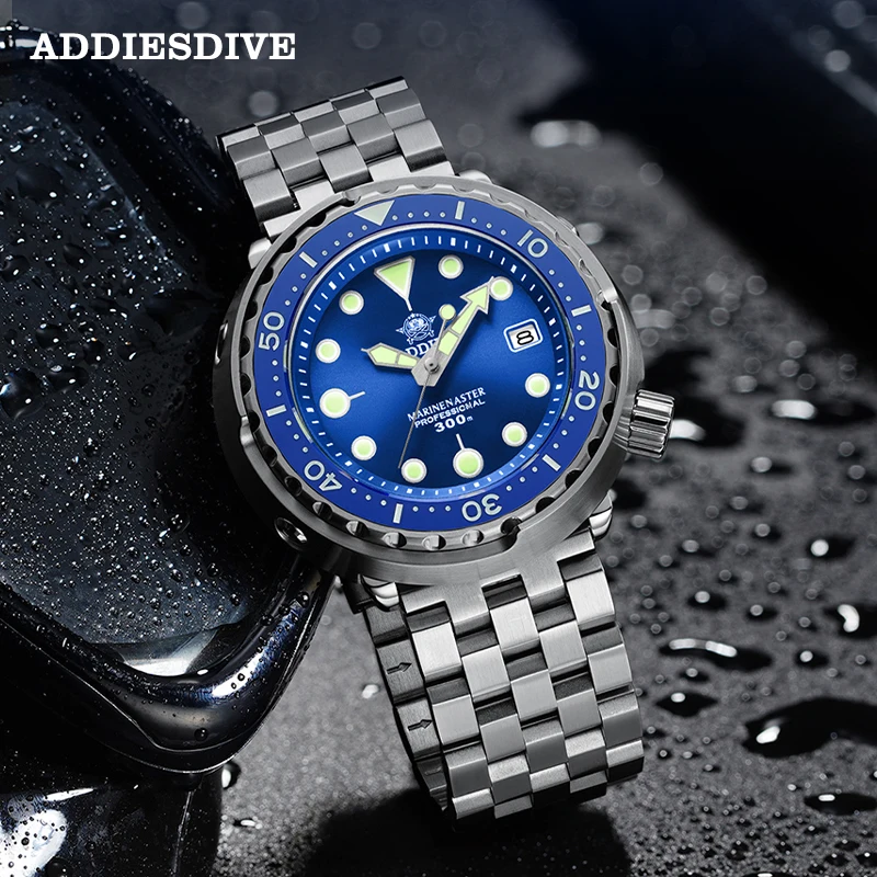ADDIESDIVE NH35 автоматические часы для дайвинга сапфировый Кристалл светящийся