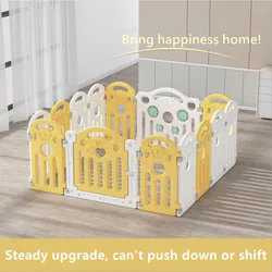 Garde corps anti glissante de couleur jaune pour enfants de 0 à 6 ans, barrière de protection d'intérieur pour bébés 
