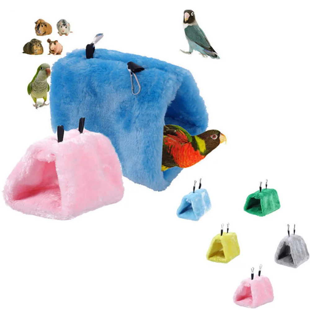 Мягкий плюшевый тоннель висячее дупло качели для попугаев игрушечная клетка гамак для домашних питомцев птица двухъярусная кровать с мультфильмами Горячая