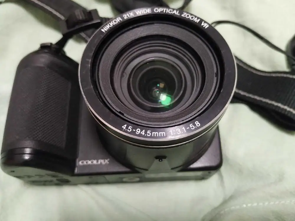 Б/у Цифровая камера Nikon Coolpix L310 14.1MP с оптическим зумом 21x-черный
