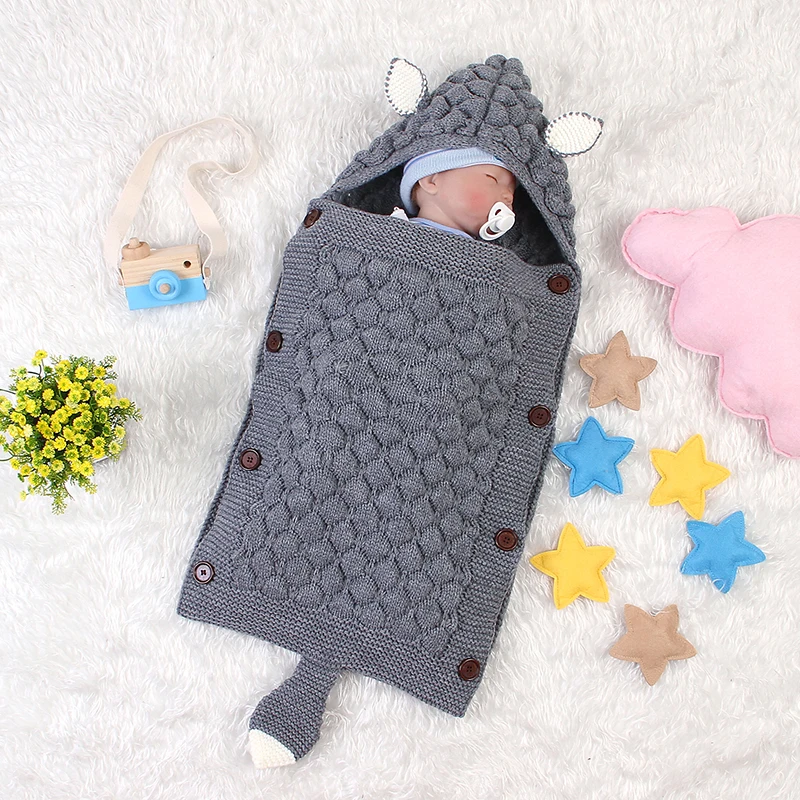 Hand Knitted Baby Sleeping Bags For Newborn Kids
