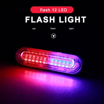

Vehemo 12LED Truck Warning Light Auto Side Light Car Strobe Light Tail Flash Emergency