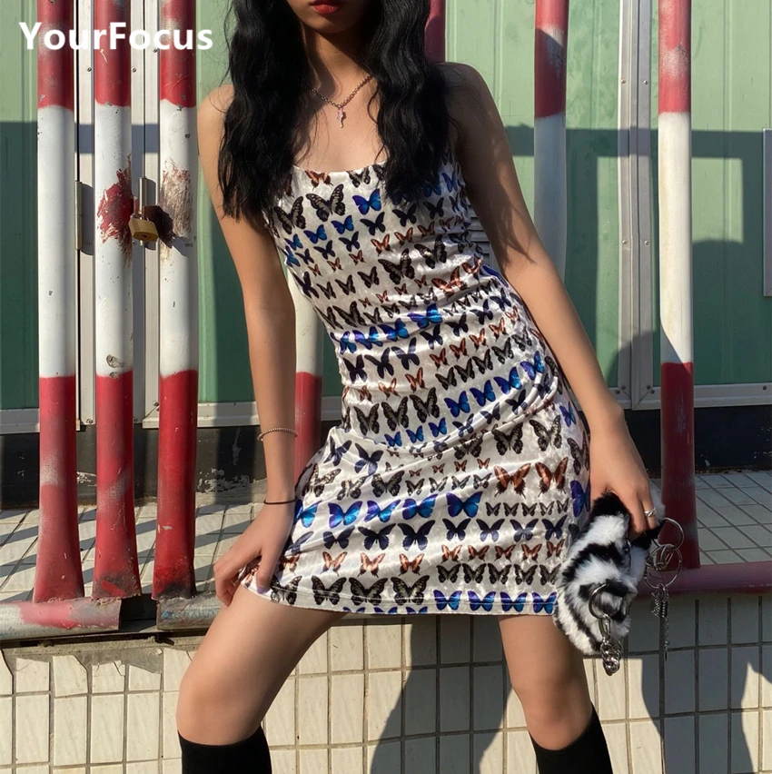 butterfly velvet dress