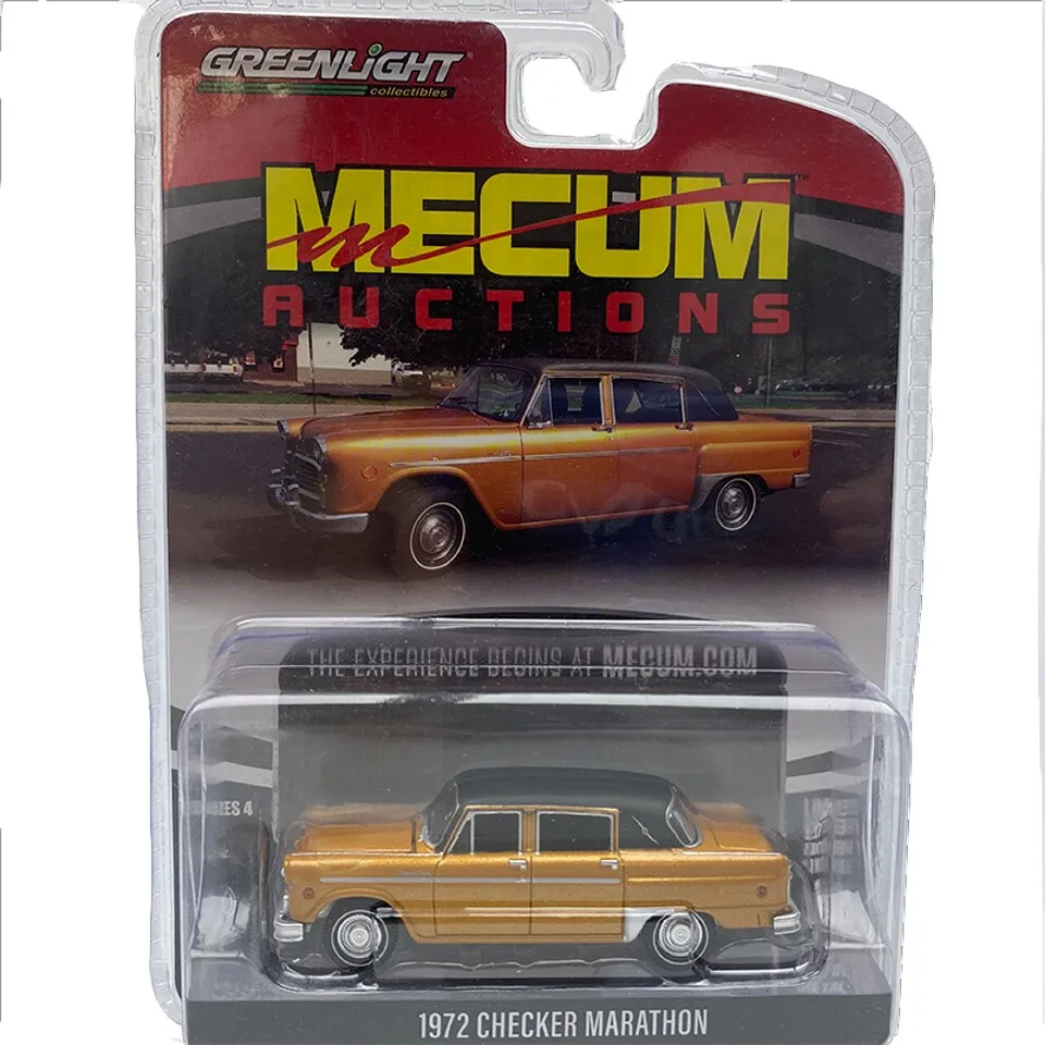 GreenLight 1:64 1972 Checker marathon taxi Alloy модель автомобиля металлические игрушки для детей
