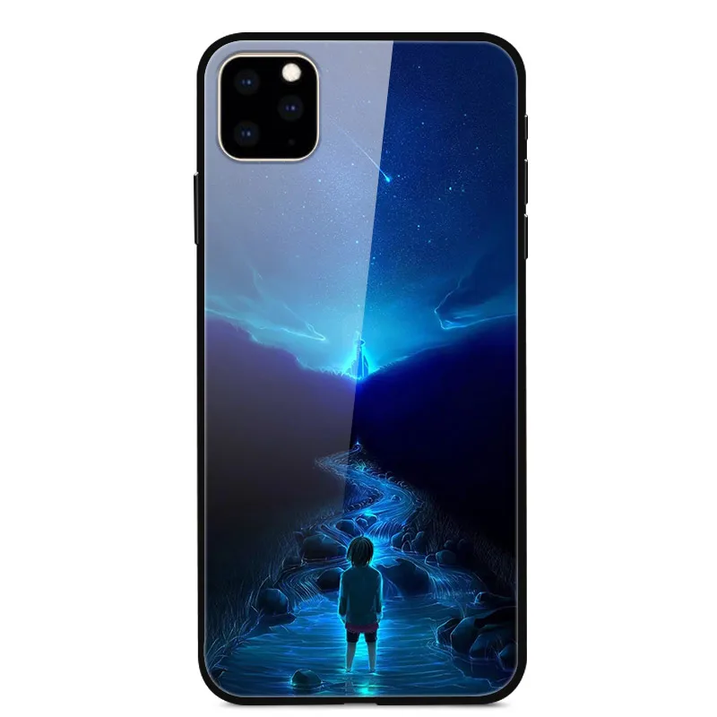 Для iPhone 11 Pro Max, чехол из закаленного стекла, планета космос, чехол из стекла для iPhone 11 11Pro Pro, максимальный чехол, оболочка