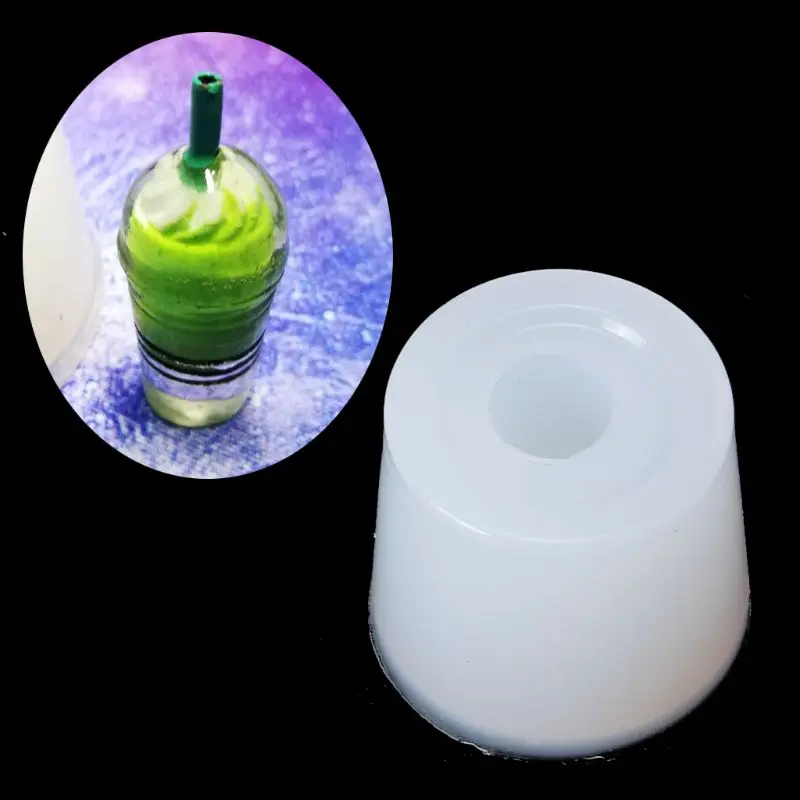 

Mini Milk Tea Cup Resin Casting Mold UV Resin Silicone Mold Jewelry Making Tools