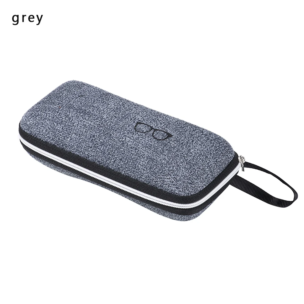 grey 1 шт., винтажная коробка для очков на молнии, портативный Чехол для очков с узором, блестящий держатель для очков унисекс, аксессуары для очков - Цвет: grey