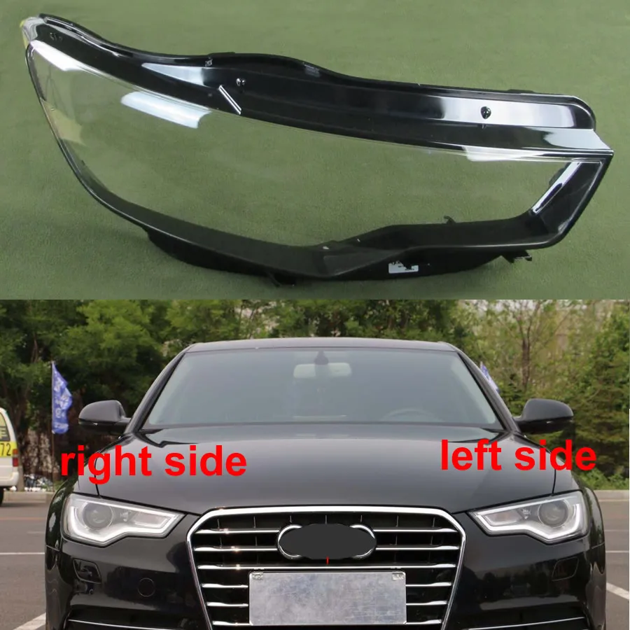 Для Audi A6L C7 2012 2013 2014 2015 крышка фары корпус лампы Налобные фонари прозрачный абажур