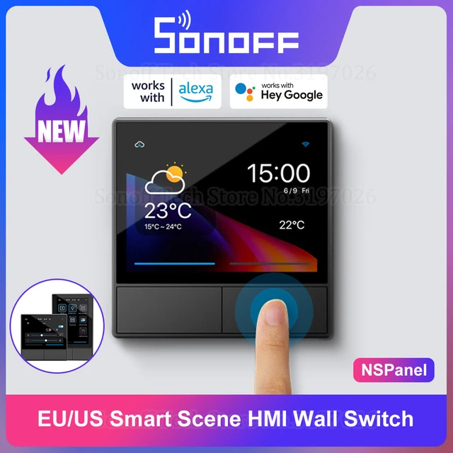 Sonoff Nspanel Interruptor 2c Termostato Pantalla App Alexa