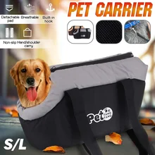 S/L переносная сумка для домашних животных, переносная, моющаяся в машине, мягкая сумка для щенков, кошек, собак, ткань Оксфорд, сумка для домашних животных, черный, коричневый