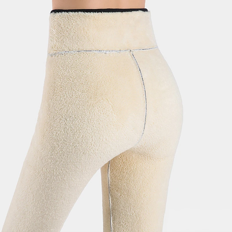 Зимние женские утепленные леггинсы, Женские Фланелевые кашемировые брюки с высокой талией, женские брюки размера плюс 7600 50
