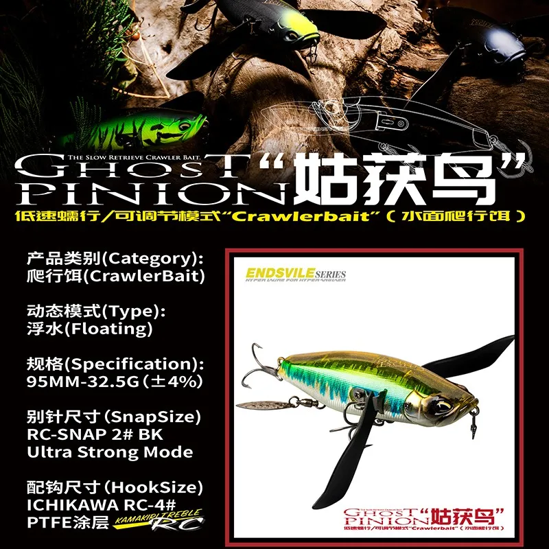 HUFFA Poisson Rouge Flottant leurre de pêche manivelle 55mm 7.5g Bar d'eau Douce manivelle Surface appâts durs artificiels Wobblers réveil appât (Color : 01, Size : 55mm 7.5g